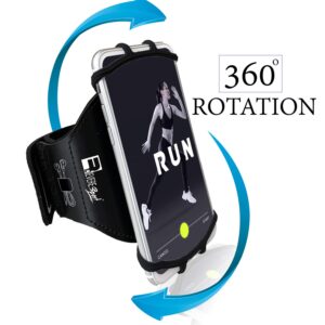 RevereSport Universal iPhone Running Armband (15/14/13/12/11/10/X/XR/SE/Plus/Max/Pro). Phone Holder Case