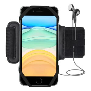 Bidook Armband Case Running Phone Holder 360° Rotatable Hiking Rowing Mountaineering Biking Phone Arm Band for iPhone 14 13 12 11 Pro Max Mini SE Xs XR X 8 7 Plus Samsung LG Google Pixel Motorola