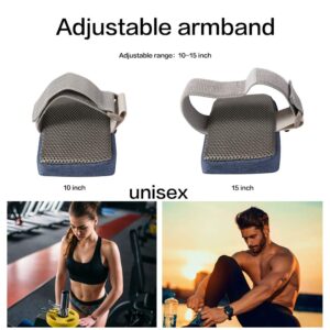 Universal Running Armband Gym Phone Holder Compatible for Apple iPhone 14 Pro Max / 13 Pro Max/XS Max / 8 7 Plus/Google Pixel 6 / Xiaomi Poco F4 GT/Motorola Edge 30 / LG G8 ThinQ (Black)