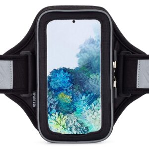 Sporteer Velocity V7 Running Armband - Compatible with iPhone 15, 15 Pro, 14, 14 Pro, 13, 13 Pro, iPhone12/12Pro, Galaxy S24, S23, S22 5G, Google Pixel, and Many More Mobile Phones - Fits Most Cases