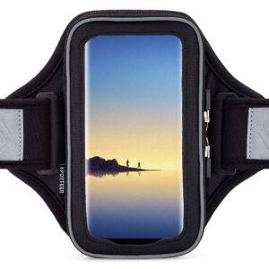 Sporteer Velocity V8 Running Armband - Compatible with iPhone 15 Pro Max, 15 Plus, 14/13 Pro Max, 15/14/13 Pro, iPhone 15/14/13, Galaxy S23 Plus, S22 Plus, Pixel, & Many More Cell Phones - FITS CASES