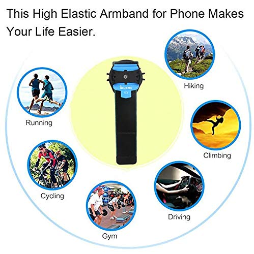 Outdoor Cycling Sport Running Gym 360° Rotating Armband Wristband Phone Holder for iPhone 15 Plus 15 14 13 12 11 Pro Max XR XS Max Samsung Galaxy A54 A15 A04 A34 A01 A32 A41 A32 A53