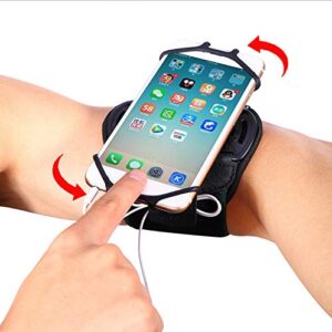 Outdoor Cycling Sport Running Gym 360° Rotating Armband Wristband Phone Holder for iPhone 15 Plus 15 14 13 12 11 Pro Max XR XS Max Samsung Galaxy A54 A15 A04 A34 A01 A32 A41 A32 A53