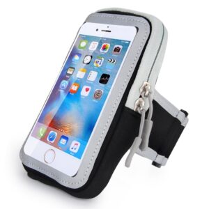 Sport Running Armband Cell Phone Holder for Samsung Galaxy S20 S21 FE S22 S23 Plus A54 Google Pixel 7a 6a Pixel 8 7 6 TCL 30 Z iPhone 14 13 12 Pro XR 11 15 Phone Arm Band Case Pouch Sleeve Bag (Black)