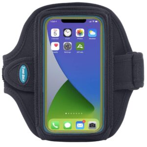 Tune Belt AB88 Cell Phone Running Armband Holder, Pocket Size fits OtterBox Commuter or Similar Case for iPhone 12/13 Mini, SE 2020 and iPhone X/XS, Water Resistant (Black)