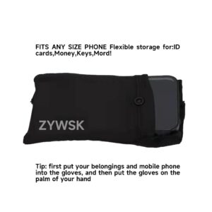 ZYWSK Wrist Cell Phone Holder for Running, Phone Armbands, Wrist Wallet for Men and Women, iPhone Armbands, Wrist Strap, Running Band for Workout, Outdoor, Sports, Small Items (M)