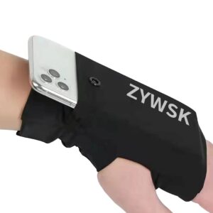 ZYWSK Wrist Cell Phone Holder for Running, Phone Armbands, Wrist Wallet for Men and Women, iPhone Armbands, Wrist Strap, Running Band for Workout, Outdoor, Sports, Small Items (M)