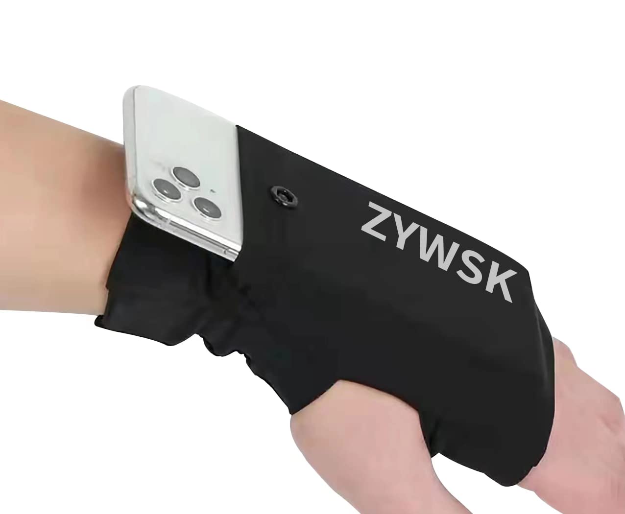 ZYWSK Wrist Cell Phone Holder for Running, Phone Armbands, Wrist Wallet for Men and Women, iPhone Armbands, Wrist Strap, Running Band for Workout, Outdoor, Sports, Small Items (M)