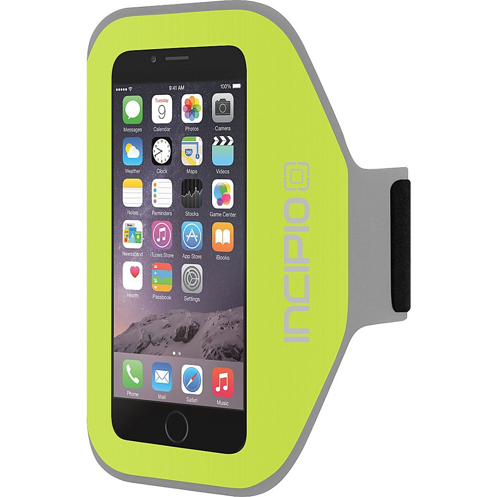 iPhone 6S Armband, Incipio [Performance][Comfortable] Exercise Armband fits Both Apple iPhone 6, iPhone 6S - Neon Lime