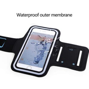 Running Armband for Sony Xperia 10 II 6" Adjustable Arm Phone Case Holder for Leagoo Z15 V1 Sports Mobile Phone Bag for Hiking Exercise Gym Workout with Key Holder