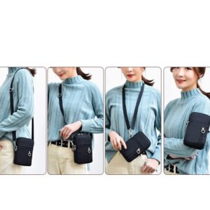 Small Women Crossbody Cell Phone Purse Armband Wallet Bag for Samsung Galaxy Z Flip 4 S22 Ultra S20 S21 FE A03 A13 A33 A53 Google Pixel 6 6a 5 (Blue)