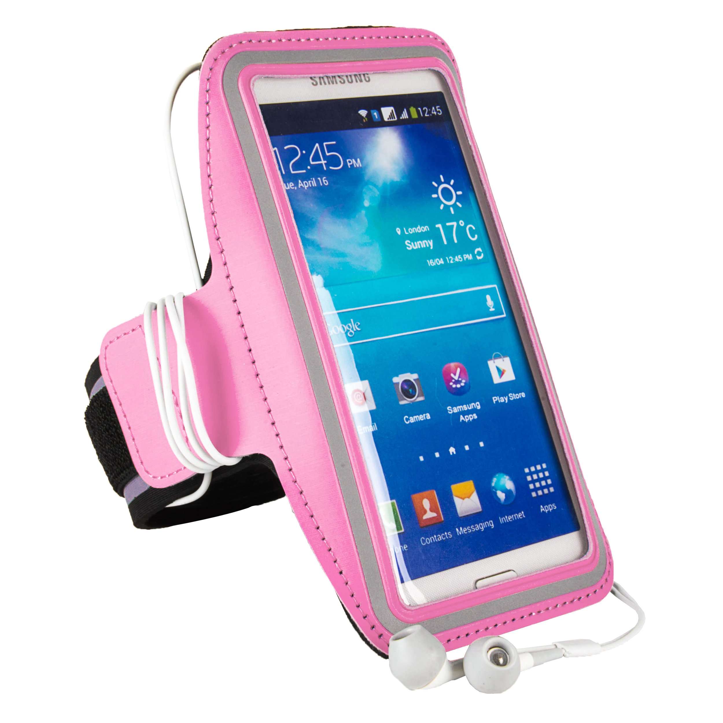 Apple iPhone 6 (A1549, A1586) Sports Workout Exercise Running Armband Fits Big, Small Arms (10 inch to 15 inch Strap)