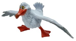 due little mermaid 2.5" scuttle seagull pvc cake topper figure figurine