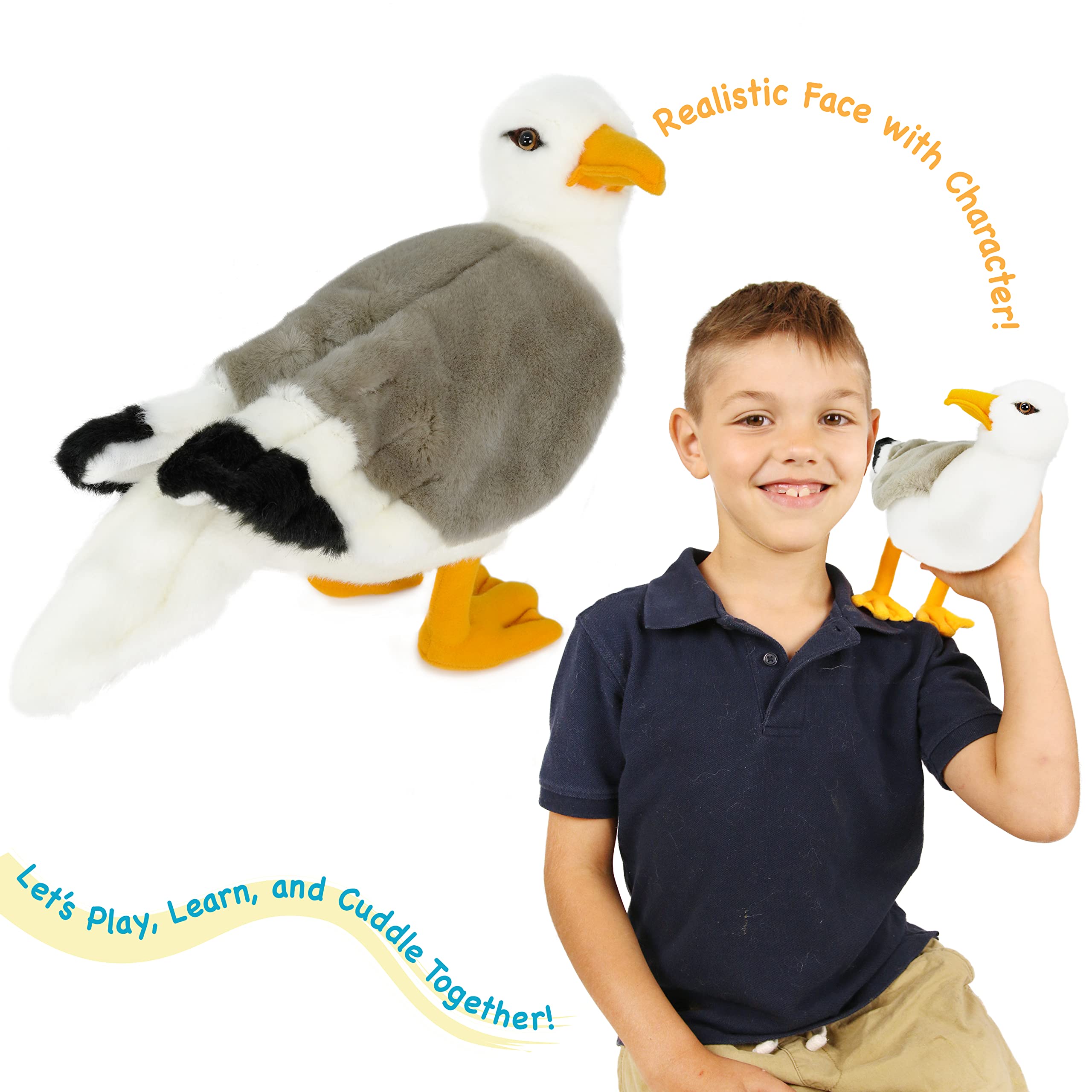 VIAHART Seamus The Seagull - 12 Inch Stuffed Animal Plush - by TigerHart Toys