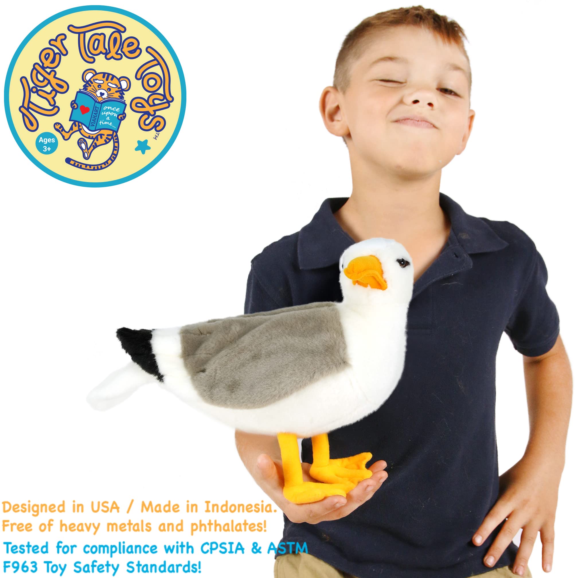 VIAHART Seamus The Seagull - 12 Inch Stuffed Animal Plush - by TigerHart Toys