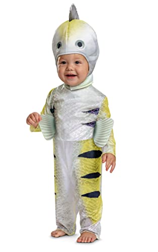 Flounder Infant Costume, Official Disney The Little Mermaid Live Action Costume Outfit, Size 12-18 months