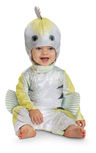 Flounder Infant Costume, Official Disney The Little Mermaid Live Action Costume Outfit, Size 12-18 months