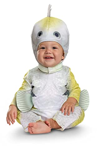 Flounder Infant Costume, Official Disney The Little Mermaid Live Action Costume Outfit, Size 12-18 months