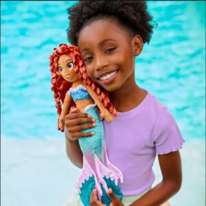 Disney Store Ariel Plush Doll, The Little Mermaid Live Action, Adorable Soft Toy Plushies and Gifts, Perfect Present for Kids, Medium 16 Inches, All Ages 0+