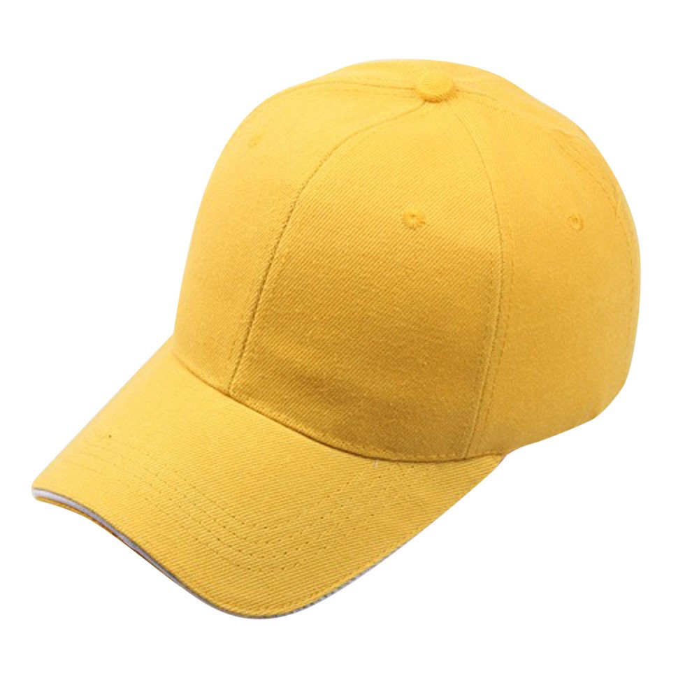 HELLORSO Hat Men Hip-Hop Snapback Women Baseball Baseball Caps Scuttle Hat (Yellow, One Size)