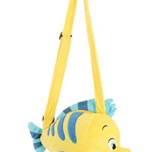 Disney The Little Mermaid Flounder Costume Companion Pouch Bag Accessory for Kids, Cosplay, Halloween, & Beach Party Standard