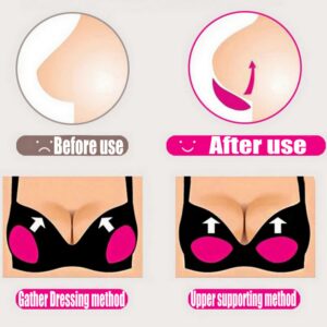 CYOUNG Silicone Adhesive Bra Pads Breast Inserts Breathable Push Up Sticky Bra Cups for Swimsuits & Bikini Beige