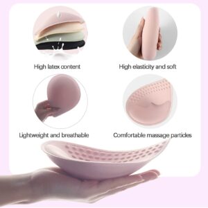 KOOAAICCHI Bra Pads Inserts 4 Pairs, Latex Bras Cups Inserts Removable for Women's Sports Cups Bra or Swimsuit Insert in Set (8 PCS) - M