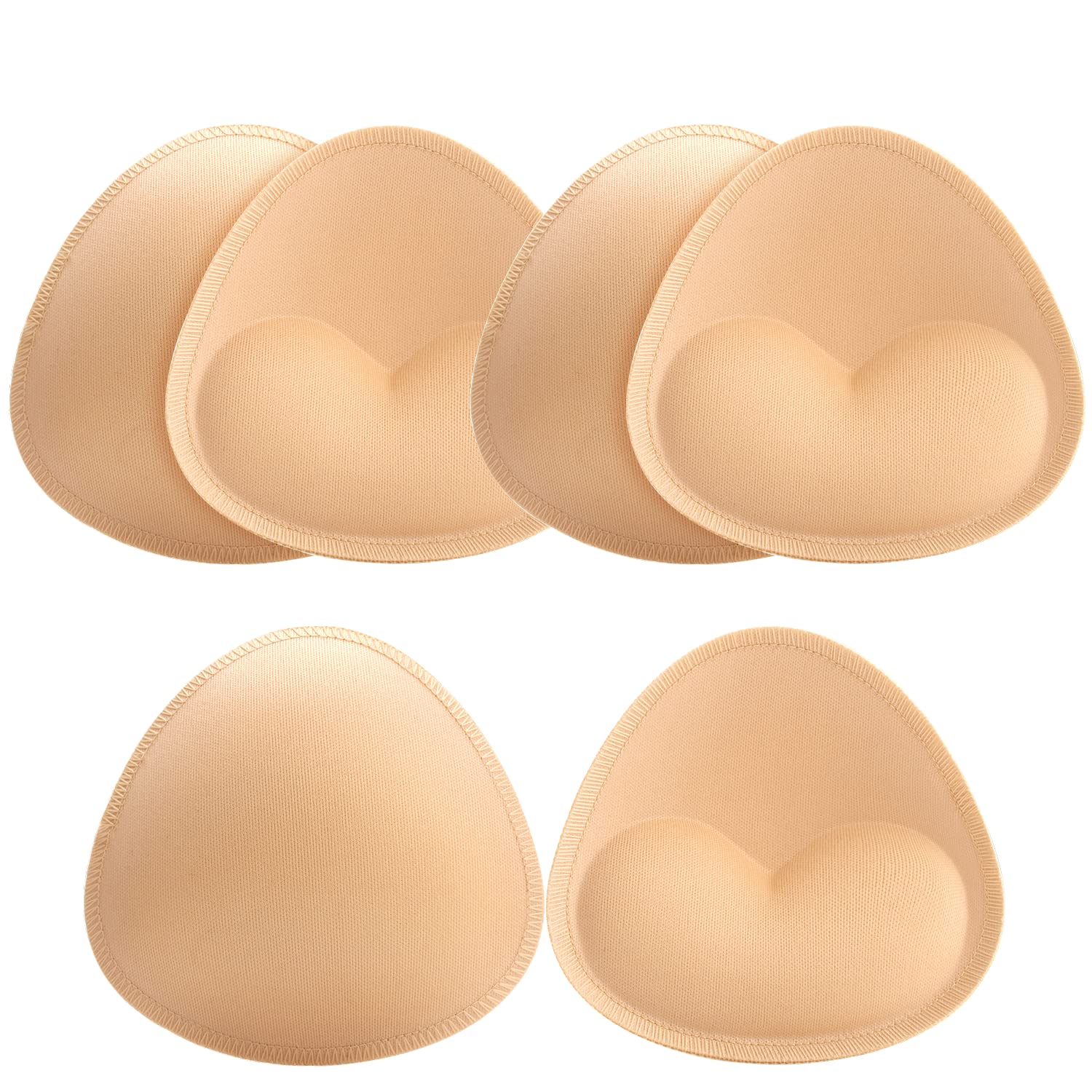 Nimiah Bra Pads Insert 3 Pairs Sewn Edge Bra Inserts Cups Push up | Swimsuit Replacement Pads