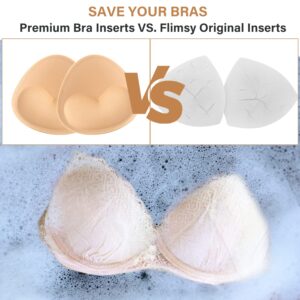 Nimiah Bra Pads Insert 3 Pairs Sewn Edge Bra Inserts Cups Push up | Swimsuit Replacement Pads