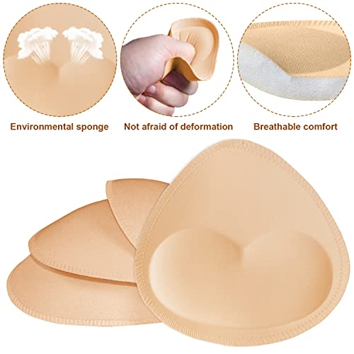 TopBine Bra Pads Inserts Women's Sports Cups Bra Replacement Insert for Bikini Swimsuit