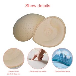 TopBine Bra Pads Inserts Women's Sports Cups Bra Replacement Insert for Bikini Swimsuit (-7 C/D 3 Color, C/D)