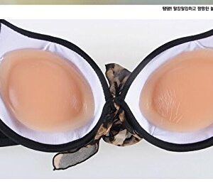 UPSTORE 1 Pair Clear Women Gel Bra Insert Push-up Enhancer Breast Molding Pads for Swimsuit and Bikini