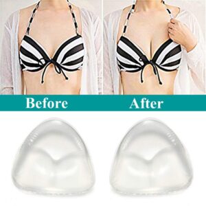 Silicone Breast Inserts - Waterproof Enhancers Push-up Bra Inserts A to C Cup for Swimsuits Bikini