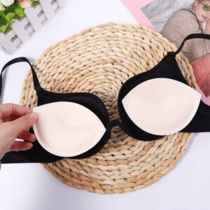 2 Pairs Bra Pads Inserts,Sponge Bra Pads Removeable Push Up Lift Up Breast Bra Enhancer Women Thicken Chest Pads For Small Cup