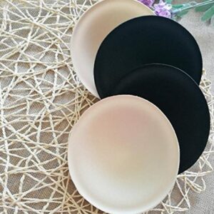 2 Pairs Removable Round Shape Sponge Bra pad Breathable Bra Push Up Bra Breast Insert Pads Breast Enhancers Shaper (White)