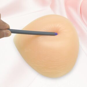 MERSTEYO Silicone Breast Form Triangle Mastectomy Prosthesis Concave Bra Insert Enhancer Pad 1 Piece 300g