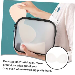 Bra Pad Inserts Sports Bra 4pcs Underwear Pads One-piece Jelly Nylon Lingerie Removable Bra Pads