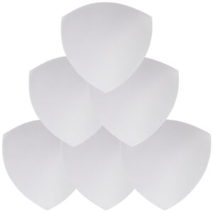 fenical 3 pairs women foam bra pads insert removable triangle bra enhancer cup for swimwear sports bra bikini (white)