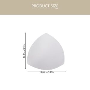 FENICAL 3 Pairs Women Foam Bra Pads Insert Removable Triangle Bra Enhancer Cup for Swimwear Sports Bra Bikini (White)