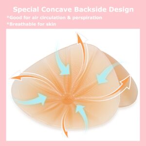 OMMITO Triangle Silicone Breast Form Mastectomy Prosthesis Bra Insert Pad Enhancer Only 1 Piece 400g