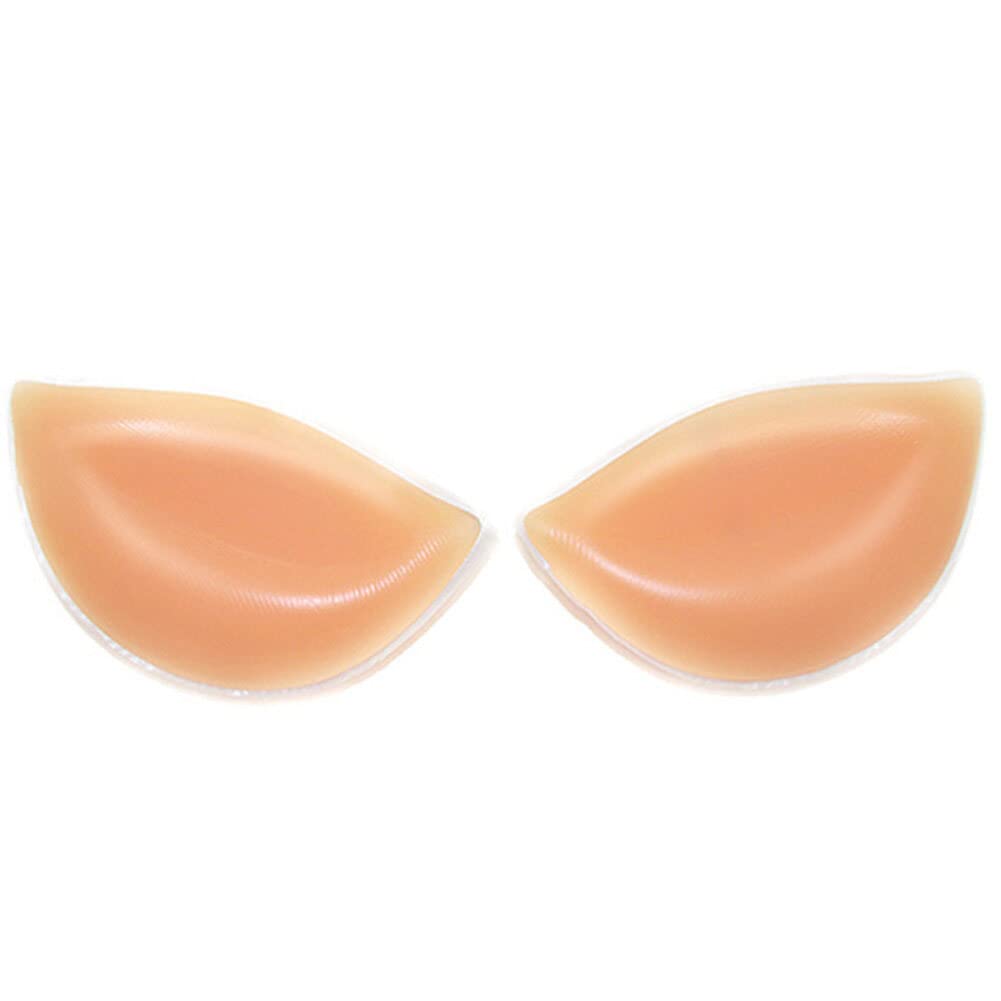 Silicone Bra Inserts Bra Pad Breast Enhancers Waterproof Gel Inserts Reusable Bra Lift for Women Girls Bikini Push Up Breast Pads(skin)