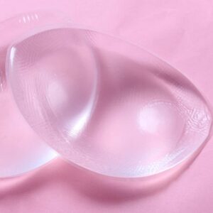 vipolish 1Pair Silicone Bra Inserts Invisible Enhancing Breast Pads Waterproof Clear Gel Push-up Enhancer Breast Molding Pads for Women Girls Bikini Swimsuit Sportswear