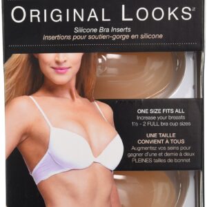 Original Looks Silicone Bra Inserts and Enhancers, One Size Fits All