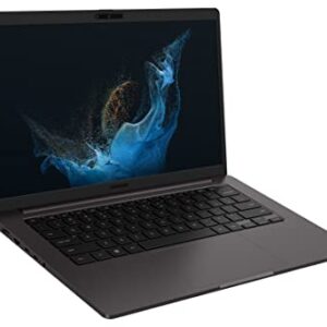 SAMSUNG 14" Galaxy Book2 Business Laptop Computer, i5-1240P / 16GB / 256GB, Windows 11 PRO, 12th Gen Intel vPro 28W Processor w/ Enhanced Security, ‎NP641BED-KA2US, Graphite