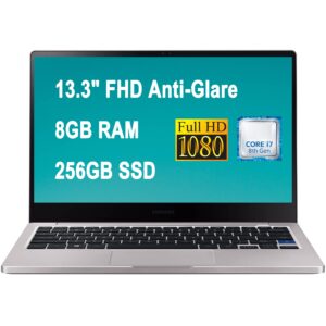 Samsung Notebook 7 13 Laptop 13.3"" FHD Anti-Glare Display Intel Quad-Core i7-8565U 8GB RAM 256GB SSD Backlit Keyboard Fingerprint USB-C Win10, Platinum Titan