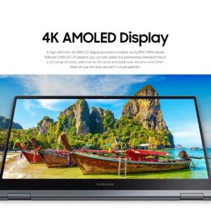 Samsung Galaxy Chromebook Touchscreen Laptop Tablet 360 Convertible| 13.3 4K Display AMOLED| Intel i5-10210U| Wi-Fi6| USB C| Google Chrome| Long Battery Life| Cloth (Red)