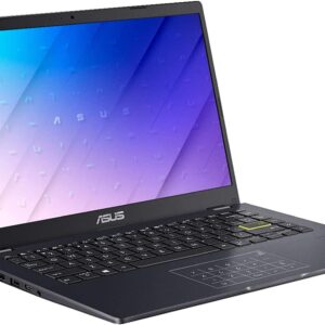 2021 Newest ASUS E410 14" Thin and Light Laptop Computer, Intel Celeron N4020 (up to 2.8GHz), 4GB DDR4 RAM, 128GB eMMC, 1-Year Office 365, WiFi, Bluetooth, HDMI, Webcam, Blue, Windows 10 S+AllyFlex MP