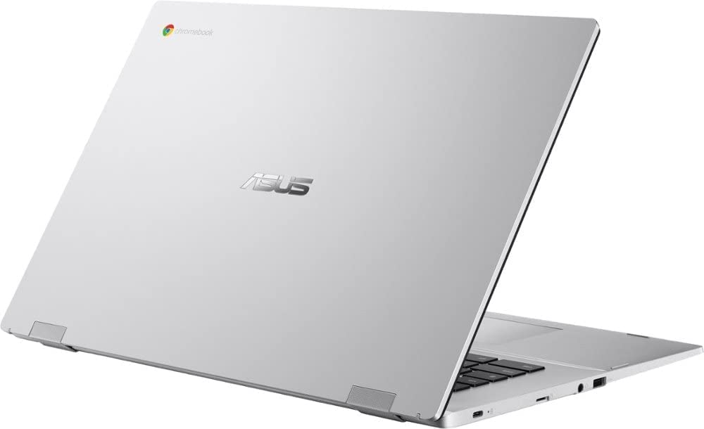 Asus Newest Chromebook 17.3" FHD Laptop Computer, Intel Celeron N4500(Up to 2.8GHz), 4GB RAM, 128GB Space(64GB eMMC+64GB Card), WiFi, Bluetooth, Webcam, USB Type-C, Silver, Chrome OS, JVQ MP