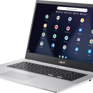 Asus Newest Chromebook 17.3" FHD Laptop Computer, Intel Celeron N4500(Up to 2.8GHz), 4GB RAM, 128GB Space(64GB eMMC+64GB Card), WiFi, Bluetooth, Webcam, USB Type-C, Silver, Chrome OS, JVQ MP