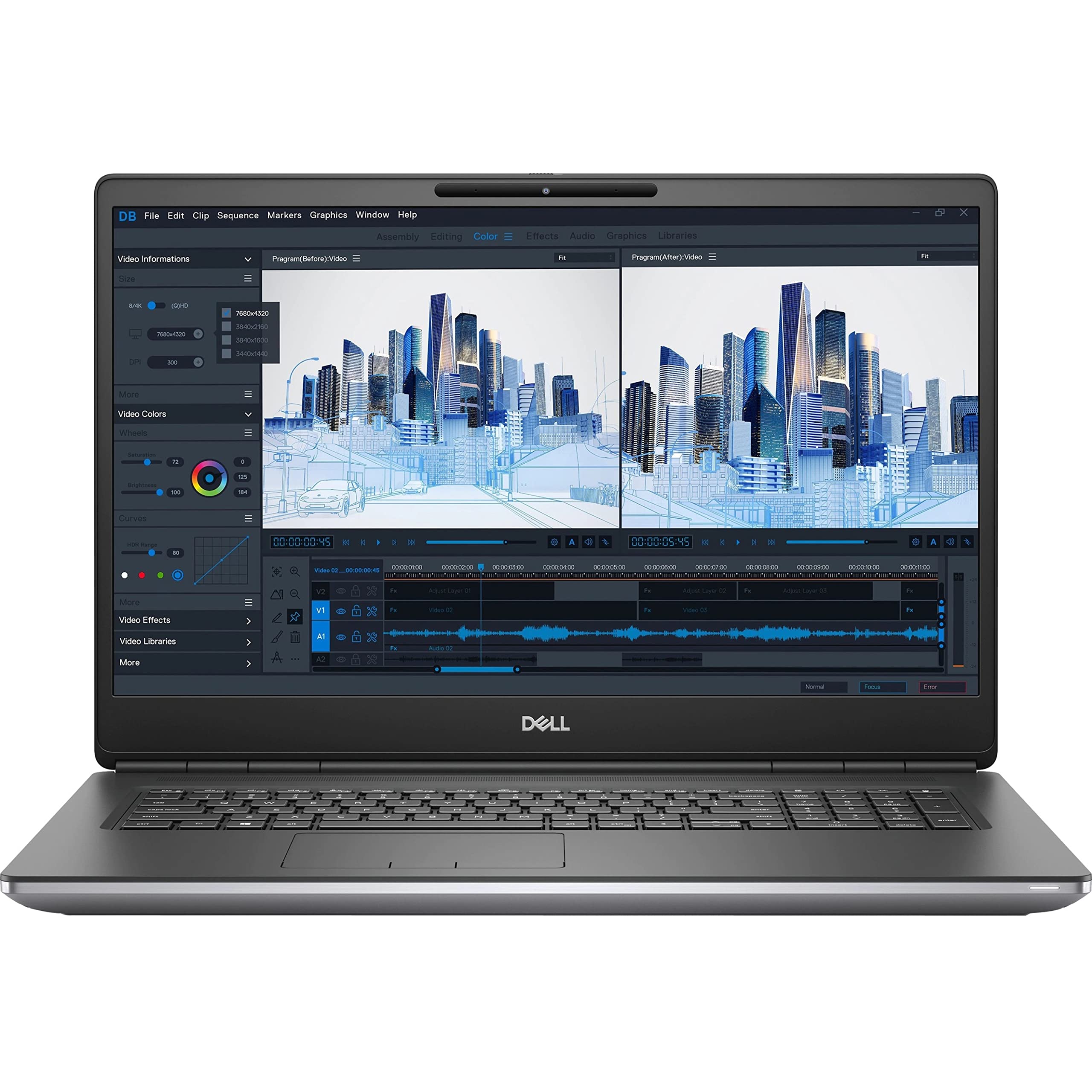 Dell Precision 7000 7760 17.3" Mobile Workstation - Full HD - 1920 x 1080 - Intel Core i5 11th Gen i5-11500H Hexa-core (6 Core) 2.90 GHz - 8 GB RAM - 256 GB SSD - Gray